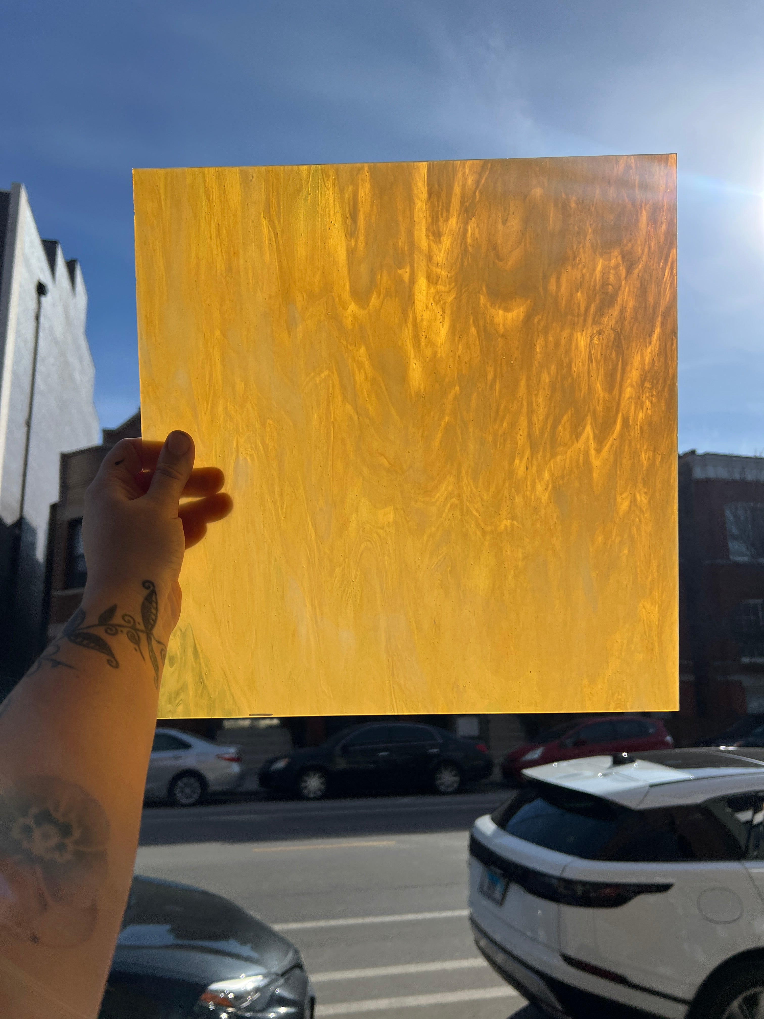 Honey and White Wispy