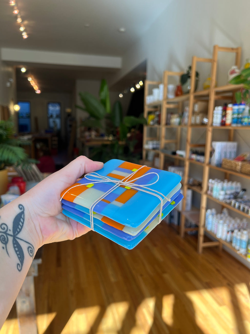 Fused Glass Coaster Set #2