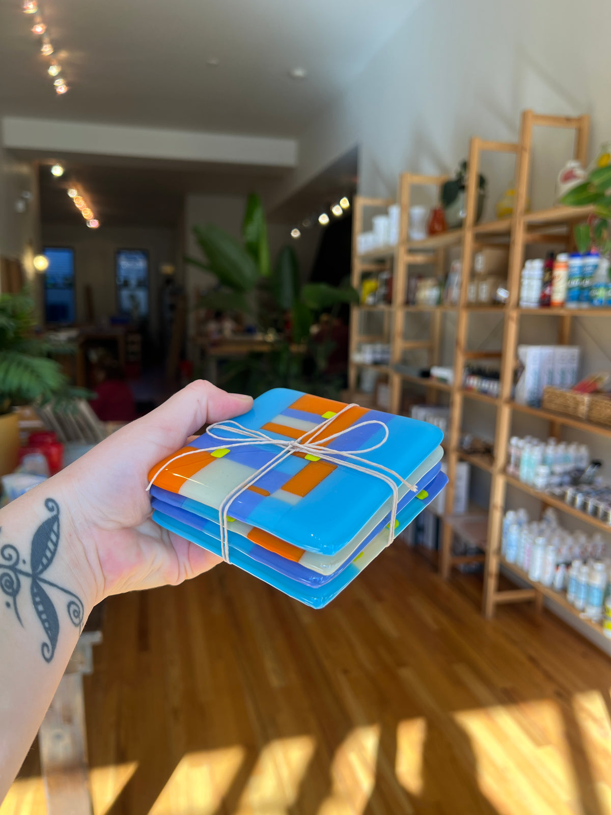 Fused Glass Coaster Set #2