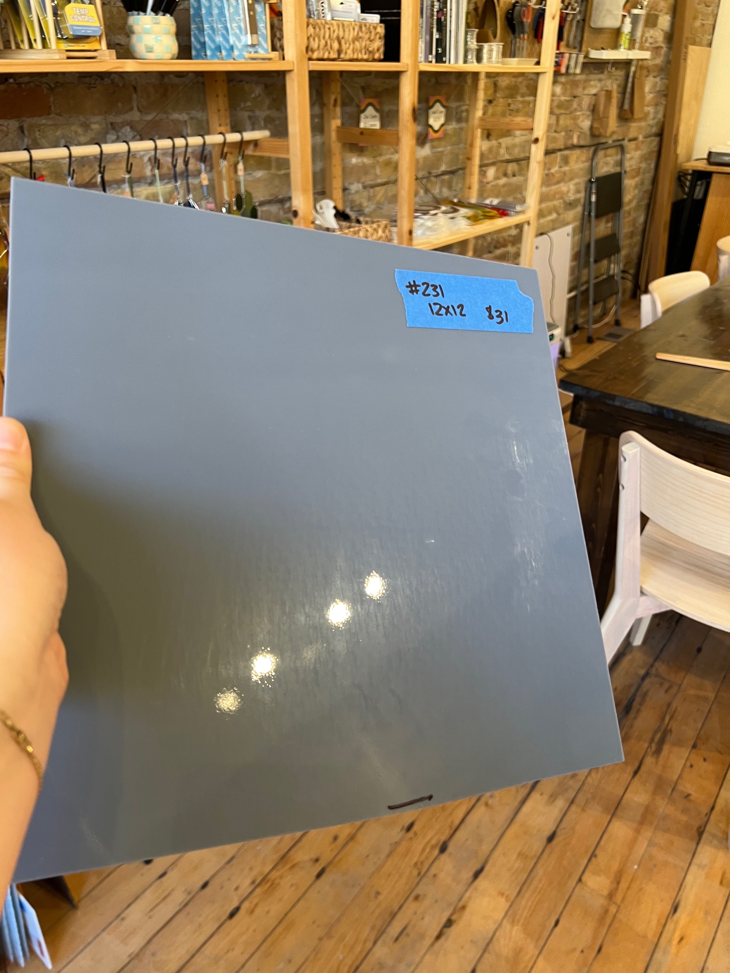 [#231] Oceanside Pewter Opal Fusible