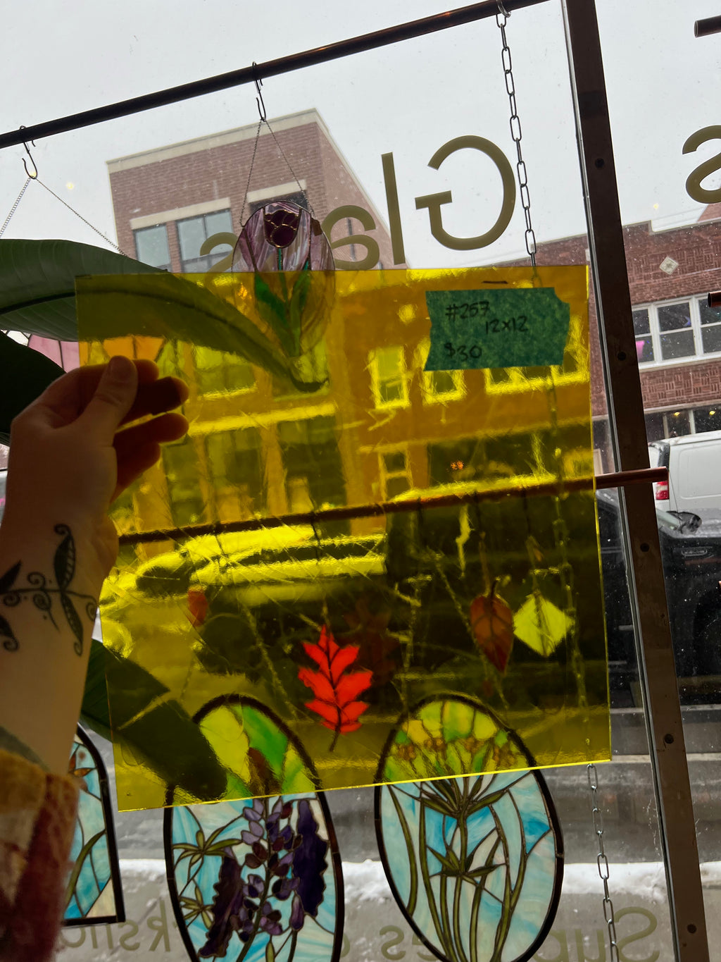 [#257] Oceanside Yellow Artique Fusible