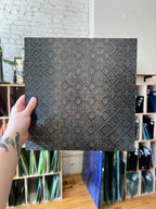 [#701] Van Gogh Glass Black Sparkle on Flora