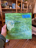 [#410] Youghiogheny White, Lime Green, Emerald Green Mottled