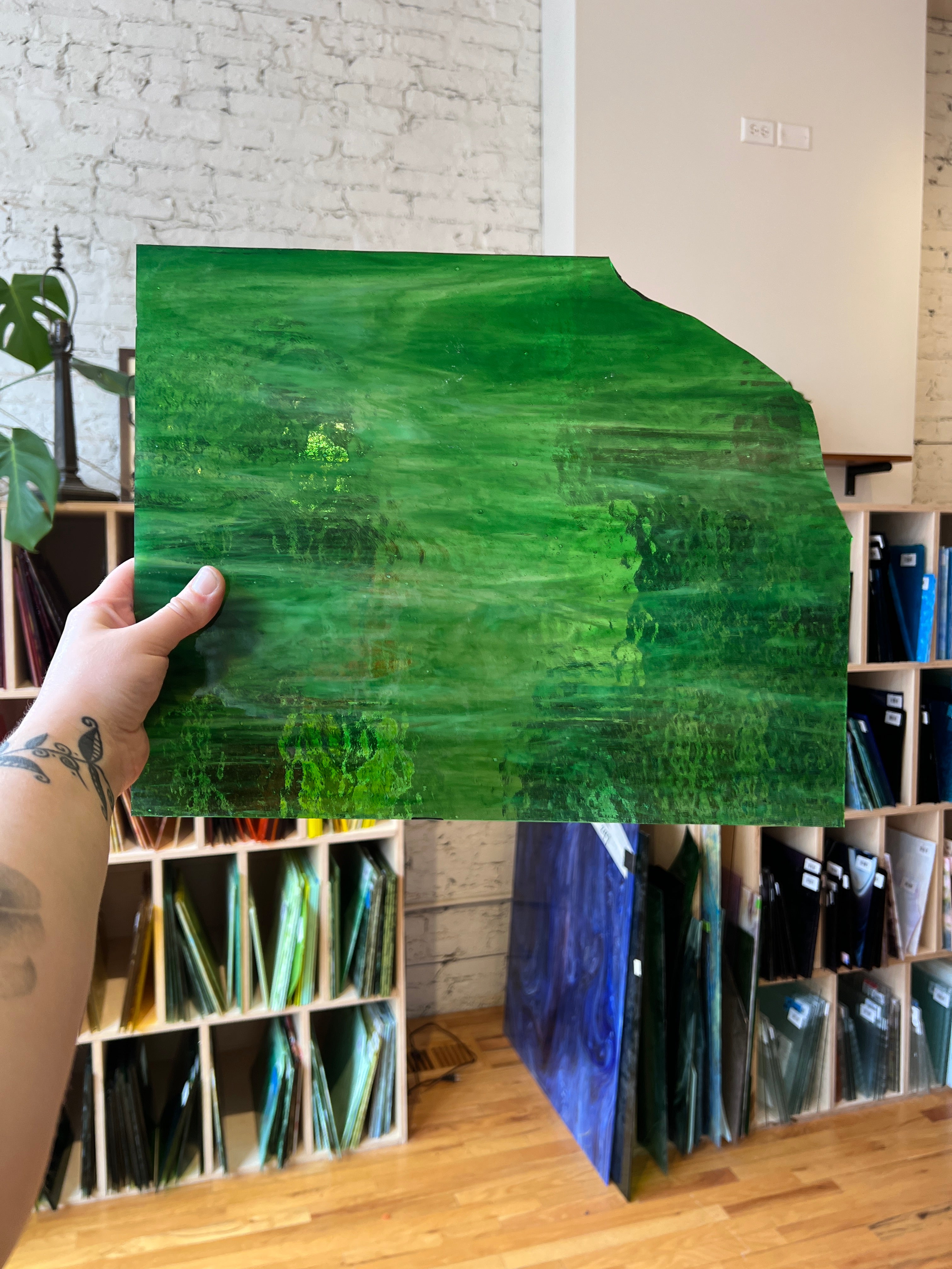 Kokomo Lime Green Opalume, Green Cathedral