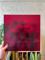 [#241] Oceanside Ruby Red Rough Rolled Fusible