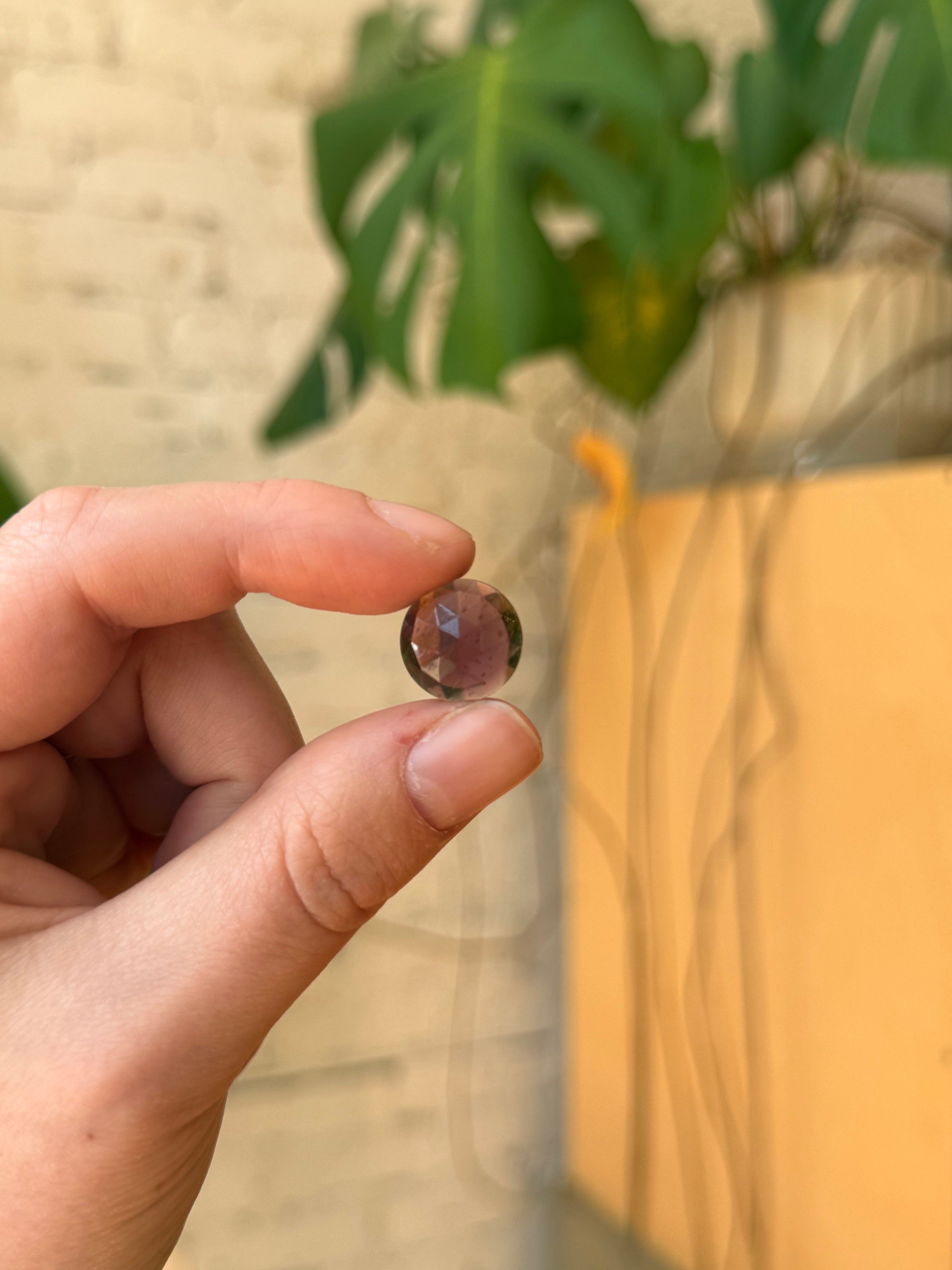 Round Faceted Jewel (15mm)