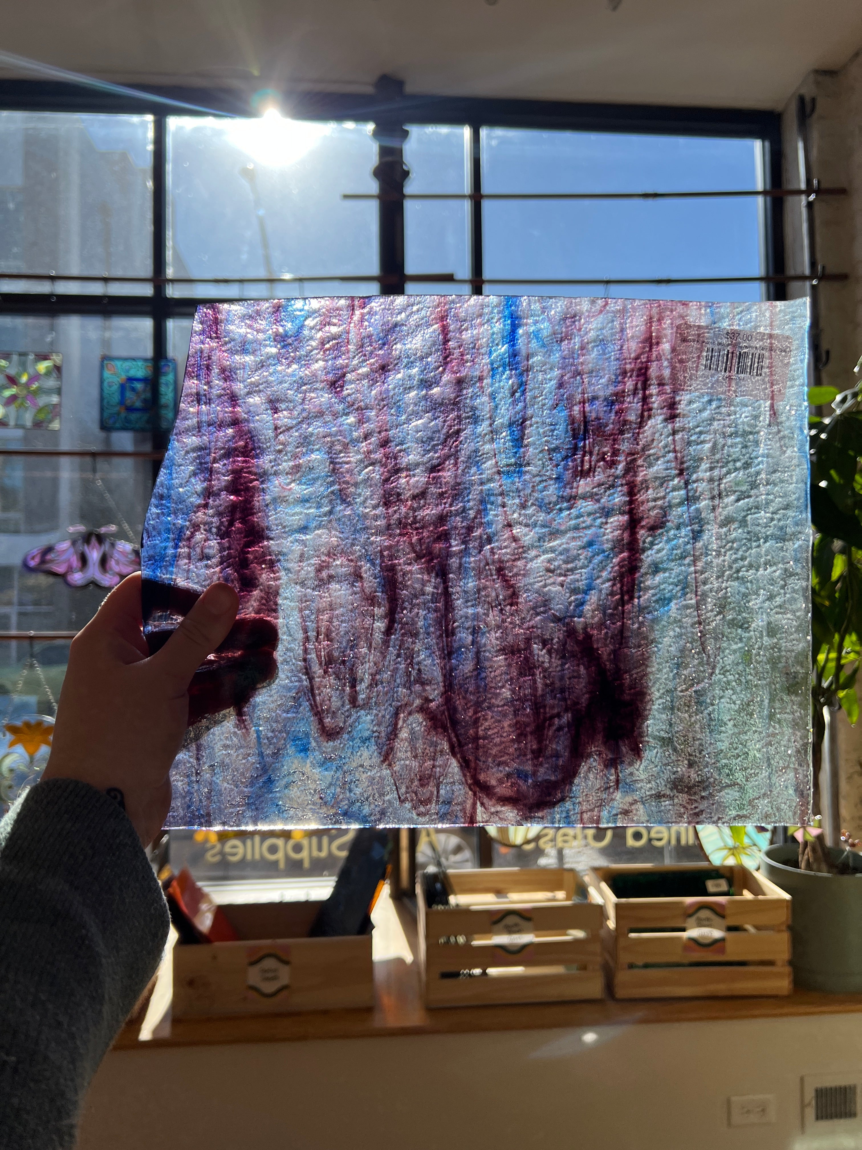 [#633] Kokomo Blue/Purple/White/Streaky Granite