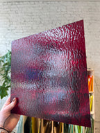 [#241] Oceanside Ruby Red Rough Rolled Fusible