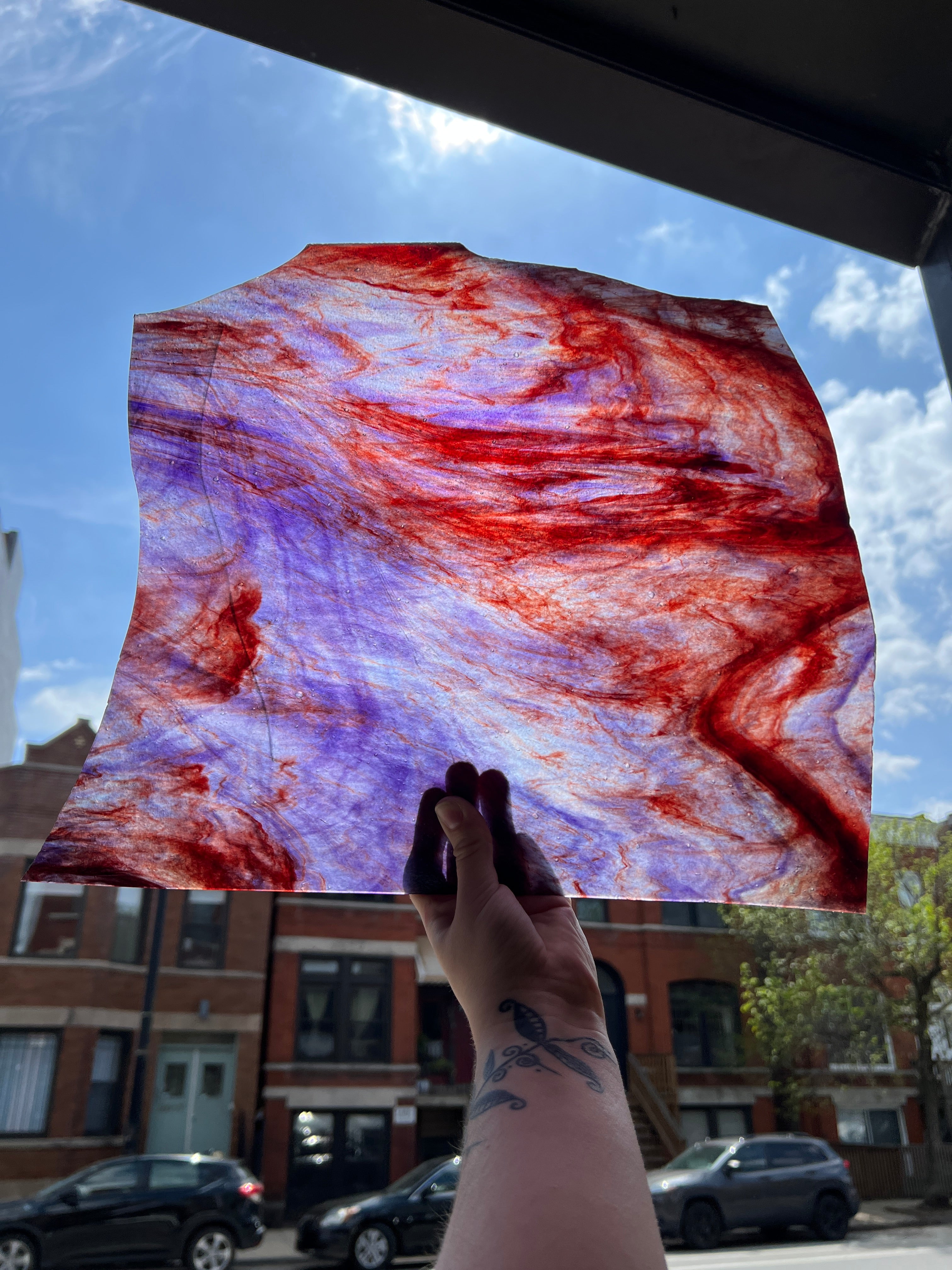 Youghiogheny Purple, Red, White Ice Stipple