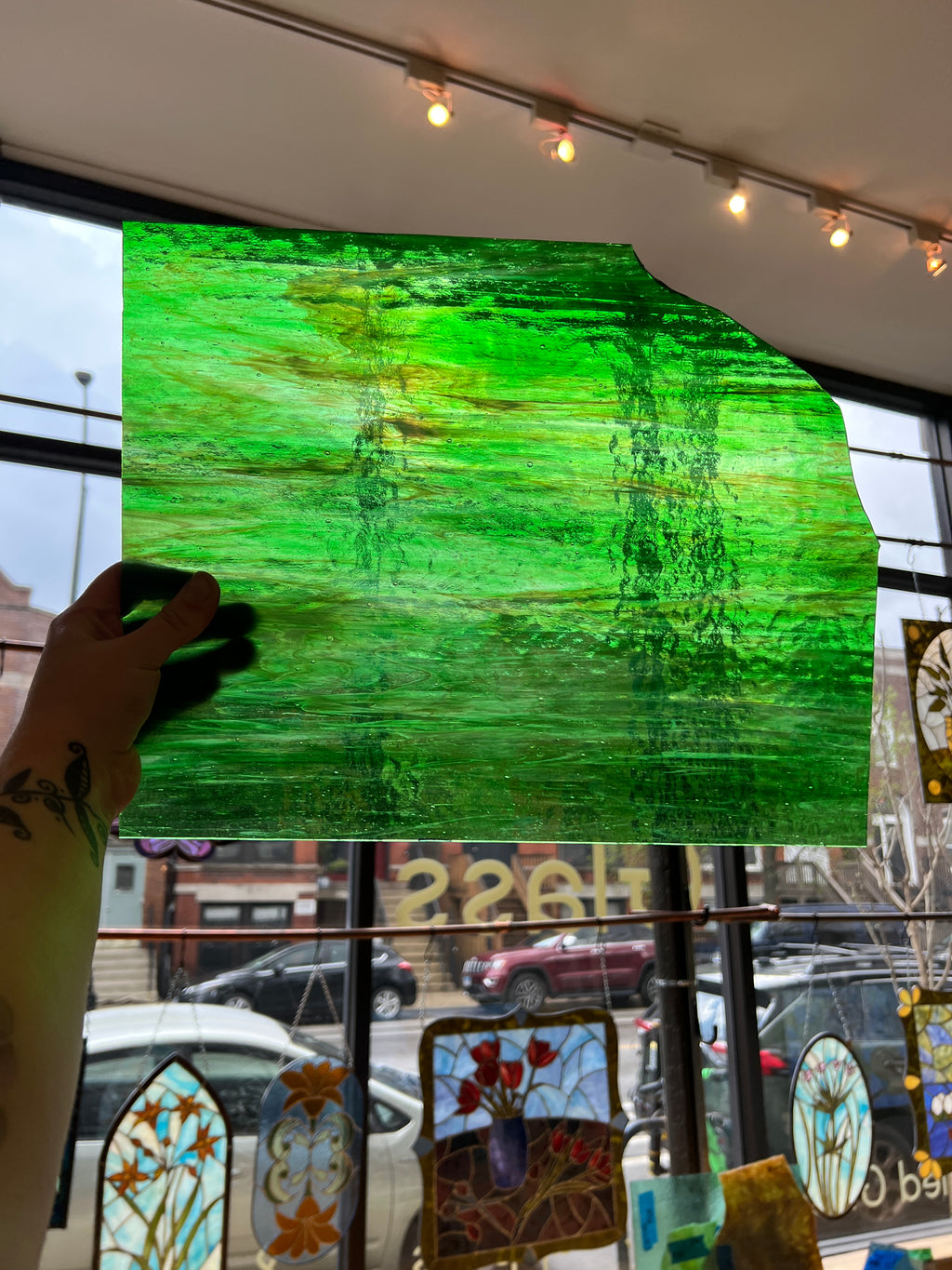 Kokomo Lime Green Opalume, Green Cathedral