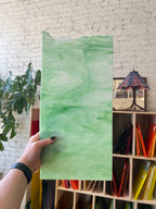 White and Mint Green Wispy