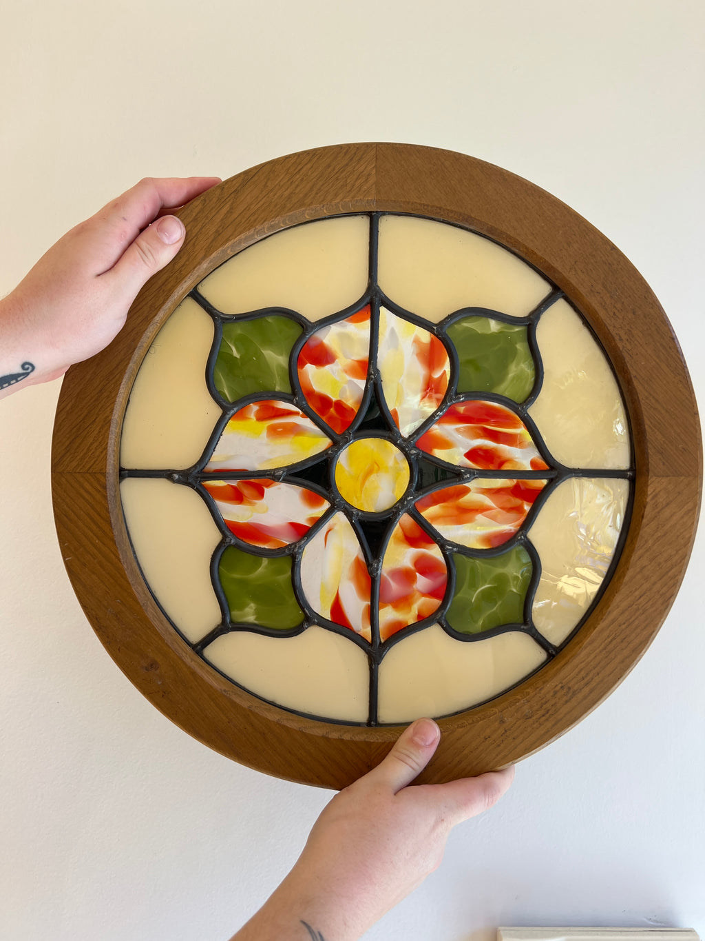 Leaded Chicago Floral Tile #2