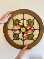 Leaded Chicago Floral Tile #2