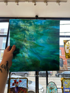 [#481] Youghiogheny Turquoise, Cobalt Blue, Green Mottled
