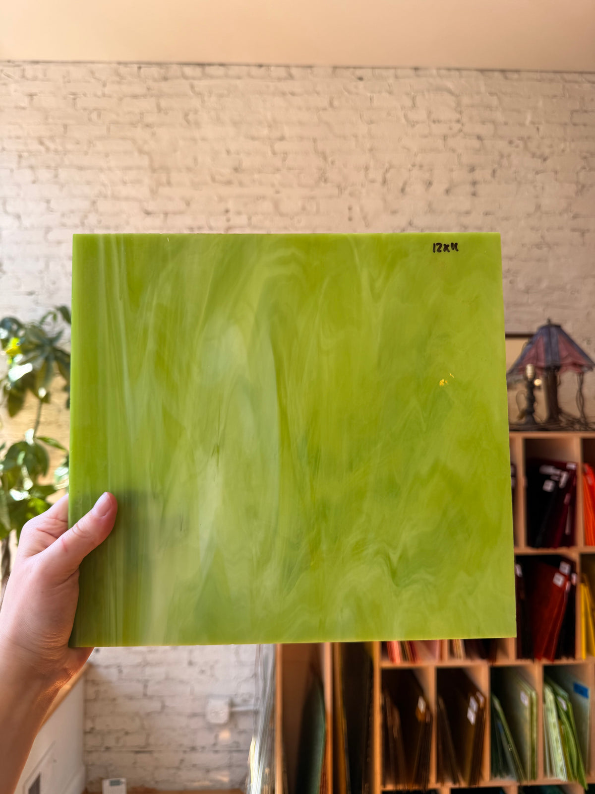 Spectrum Lime Green and White Translucent