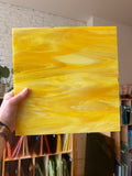 [#212] Oceanside Yellow/White Fusible