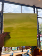 [#2117] Oceanside Lime Green and White Streaky