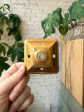 Square Antique Brass Lamp Caps