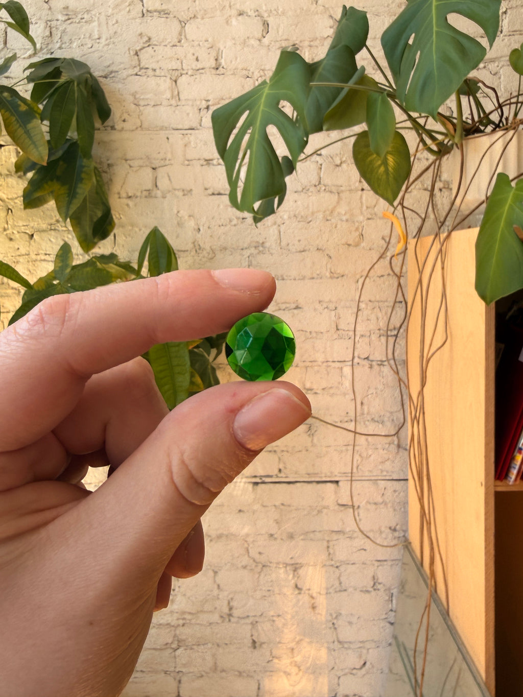 Round Faceted Jewel (15mm)