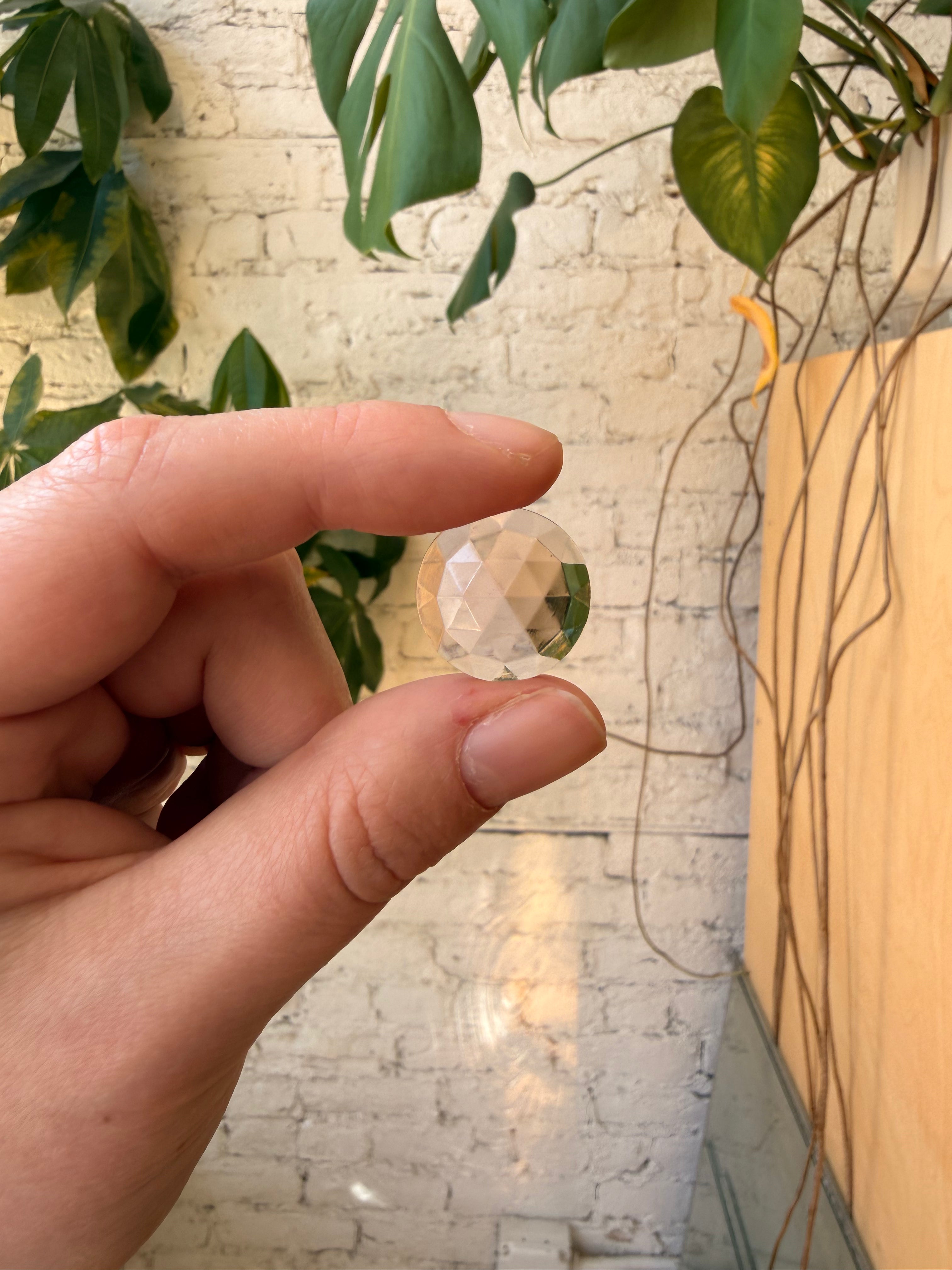 Round Faceted Jewel (20mm)