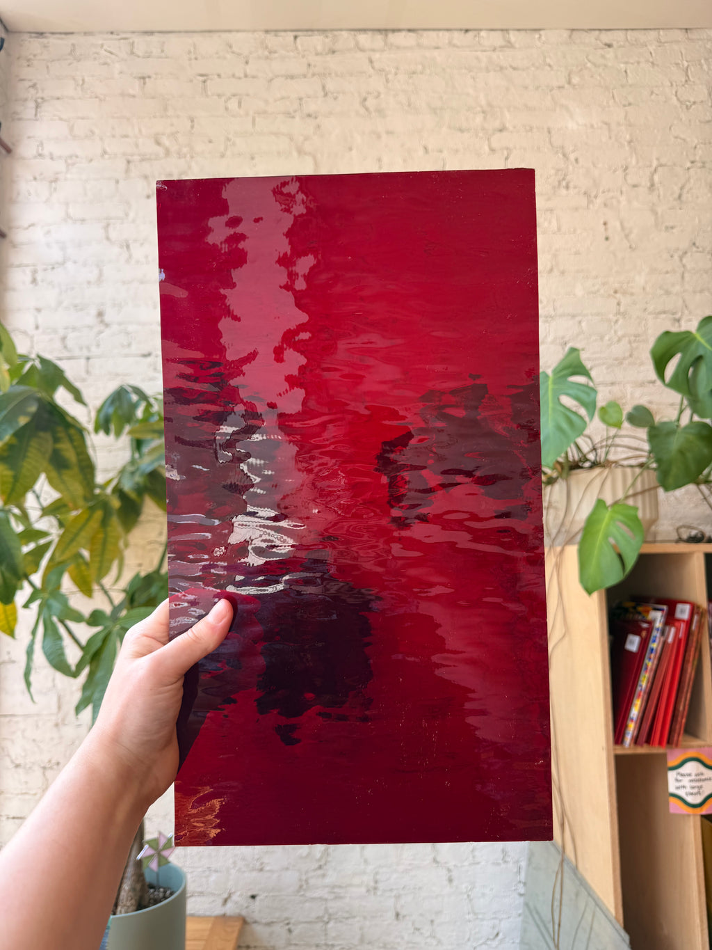Oceanside Ruby Red Waterglass
