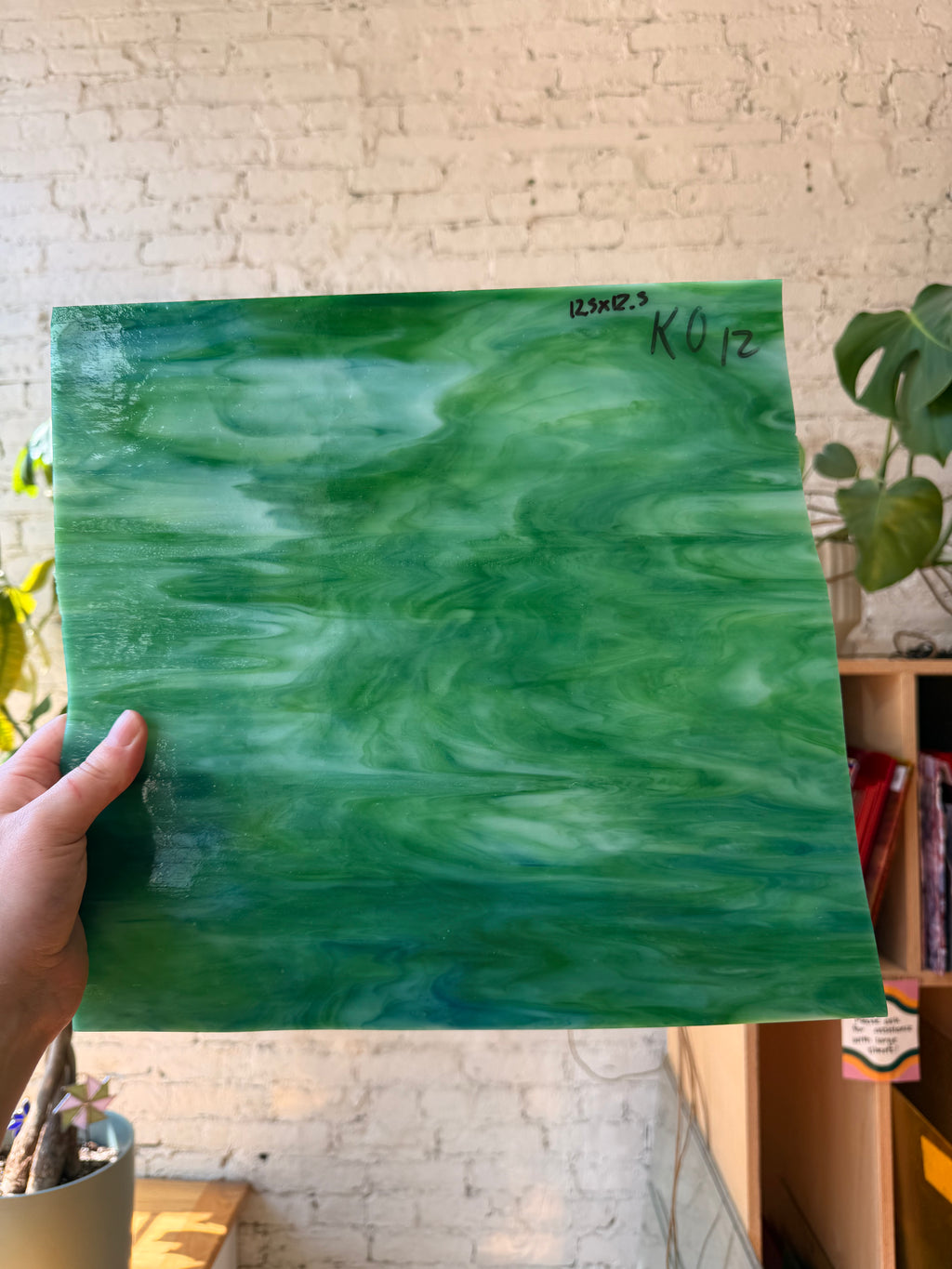 Kokomo Green Teal White Wispy