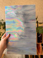 Vintage Wissmach Country Blue Wispy Irid