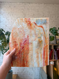 Orange White Wispy Ripple
