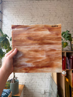 Vintage Medium Amber and White Wispy