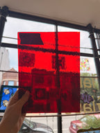 Wissmach Scarlet Red Double Rolled Cathedral
