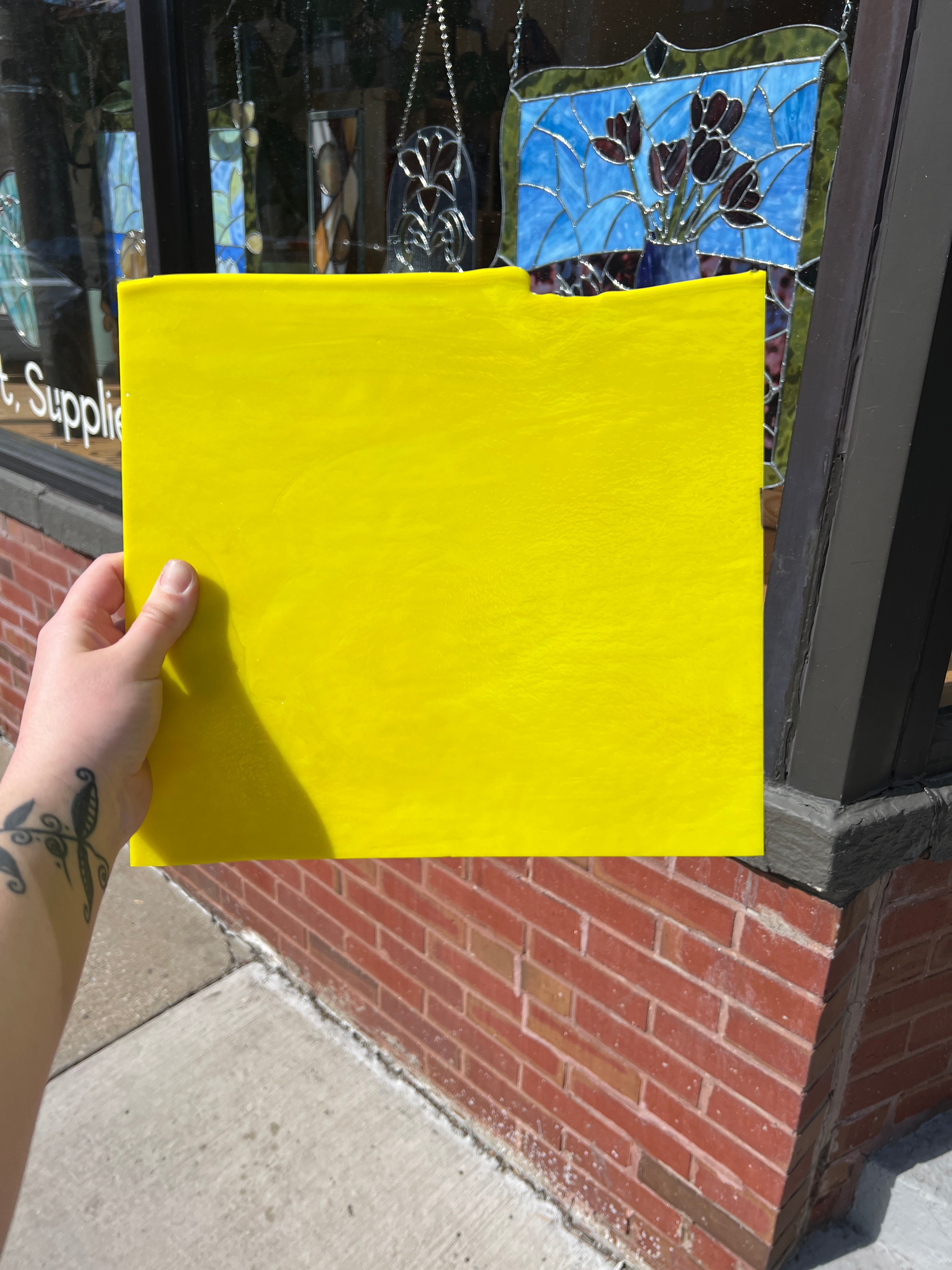 [#371] Bullseye Canary Yellow Double Rolled