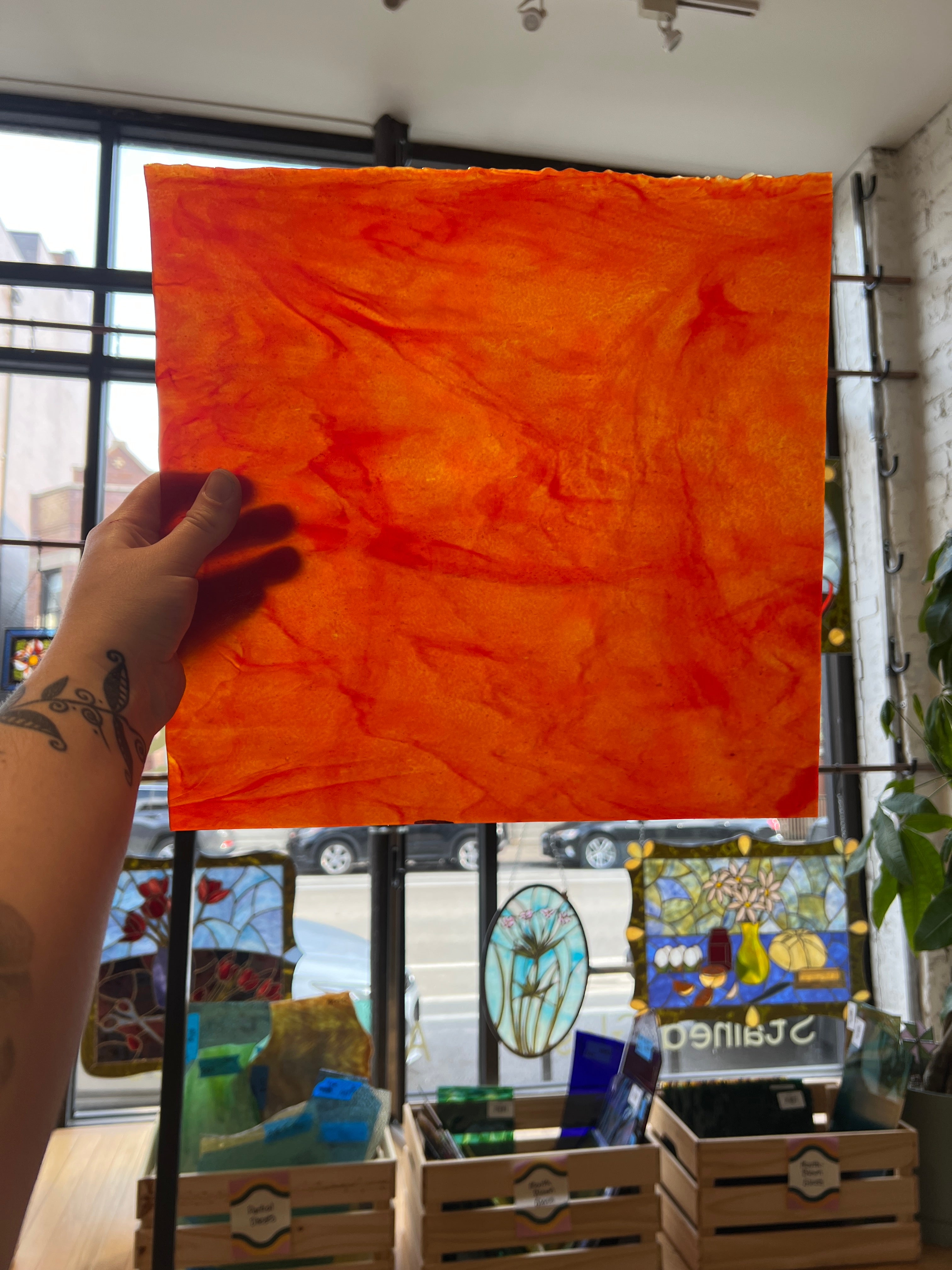 [#483] Youghiogheny Red, Dark Orange Stipple