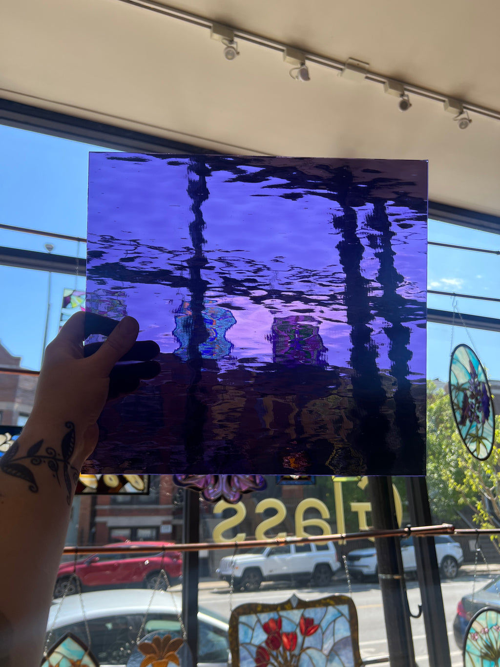 [#299] Oceanside Grape Waterglass