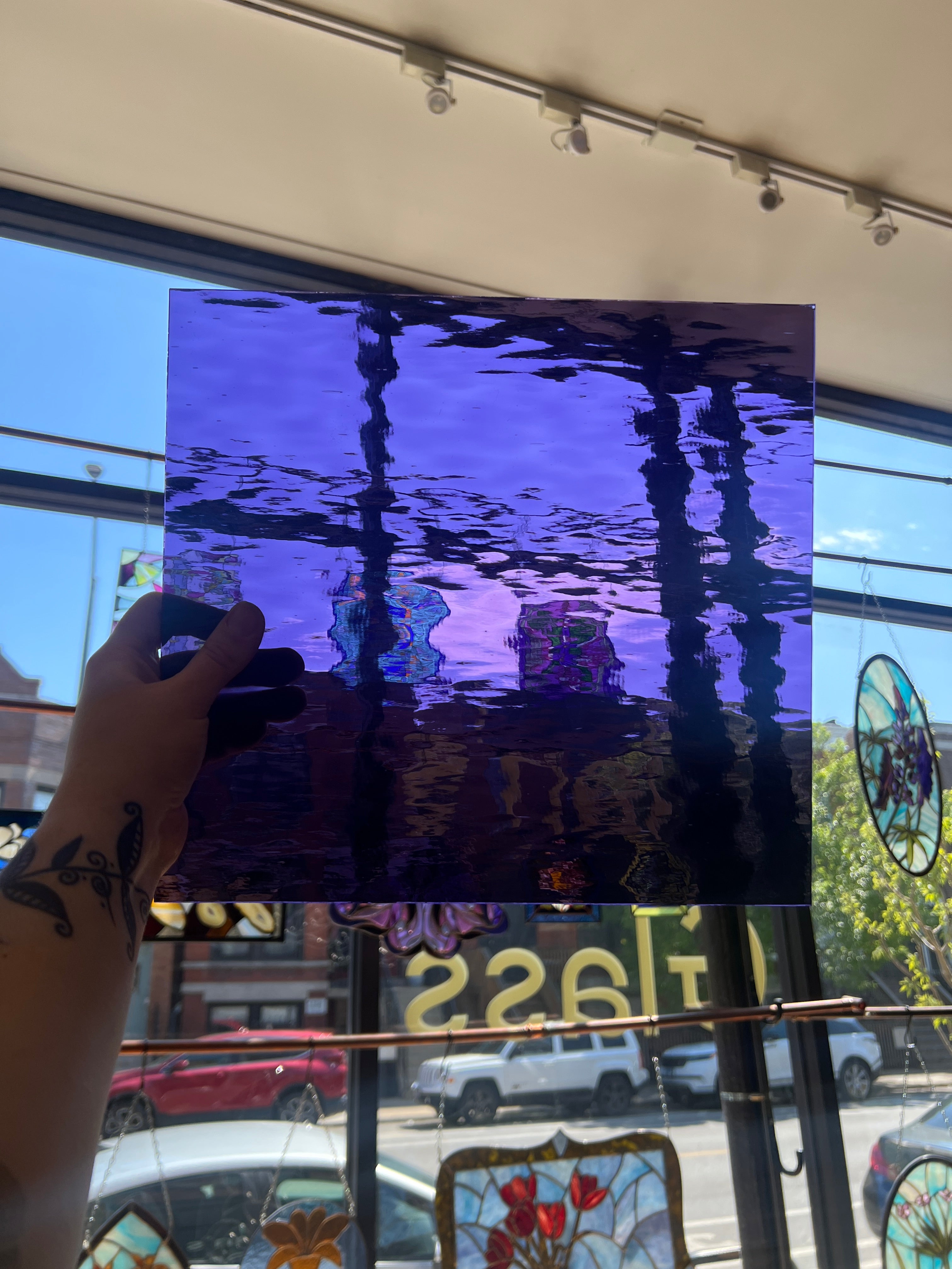 [#299] Oceanside Grape Waterglass