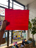 [#318] Bullseye Tomato Red Double Rolled Fusible