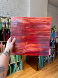 [#490] Youghiogheny Grenadine on White Fusible