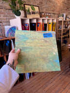 [#432] Youghiogheny Silver Yellow, Turquoise Blue, Gold-Pink