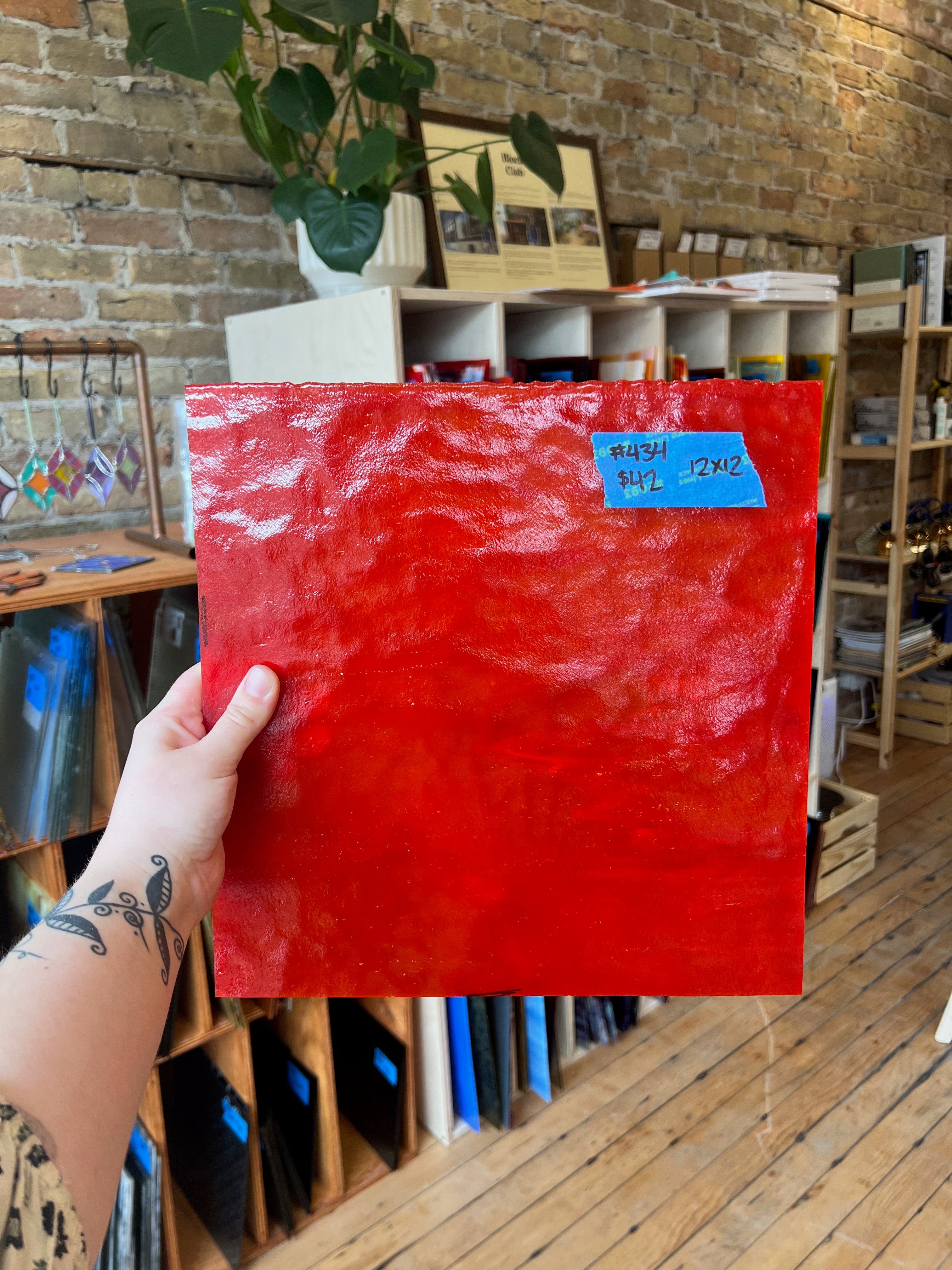 [#434] Youghiogheny Cherry Red Ice Stipple