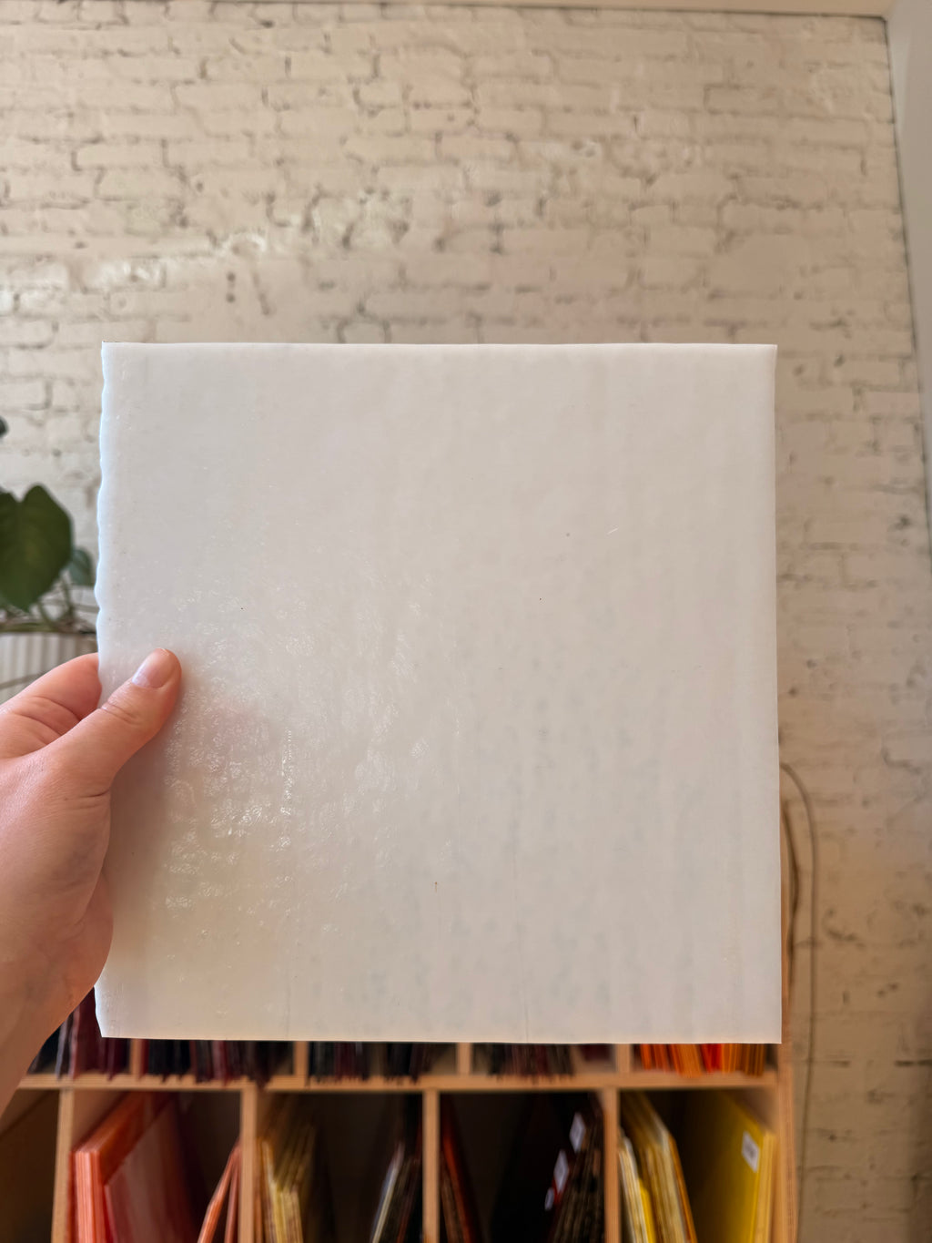 Bullseye White Opal Mottled