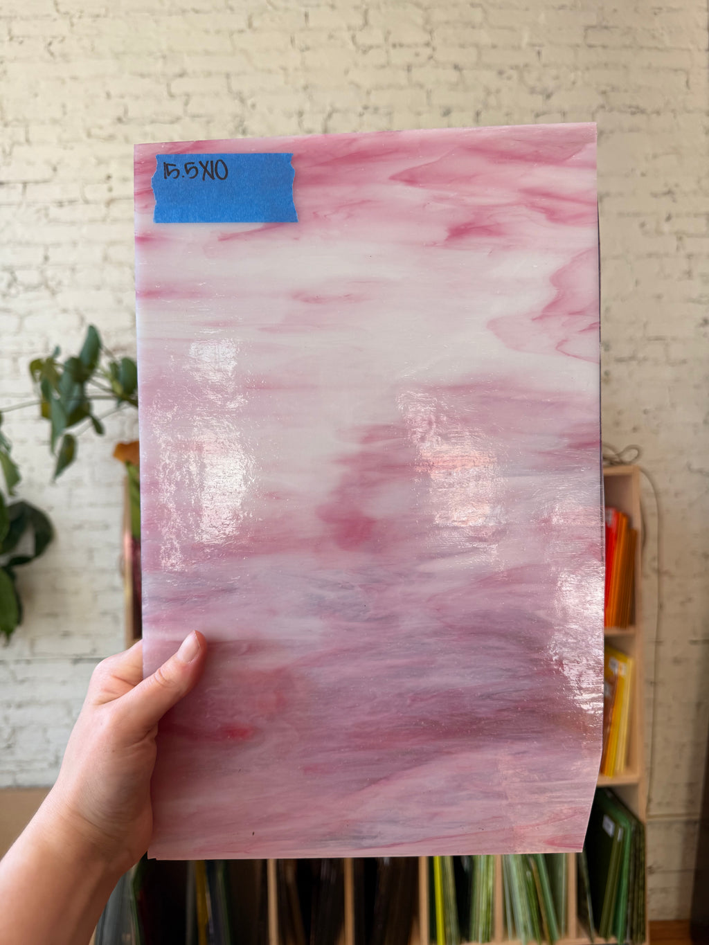 Vintage Pink and White Wispy