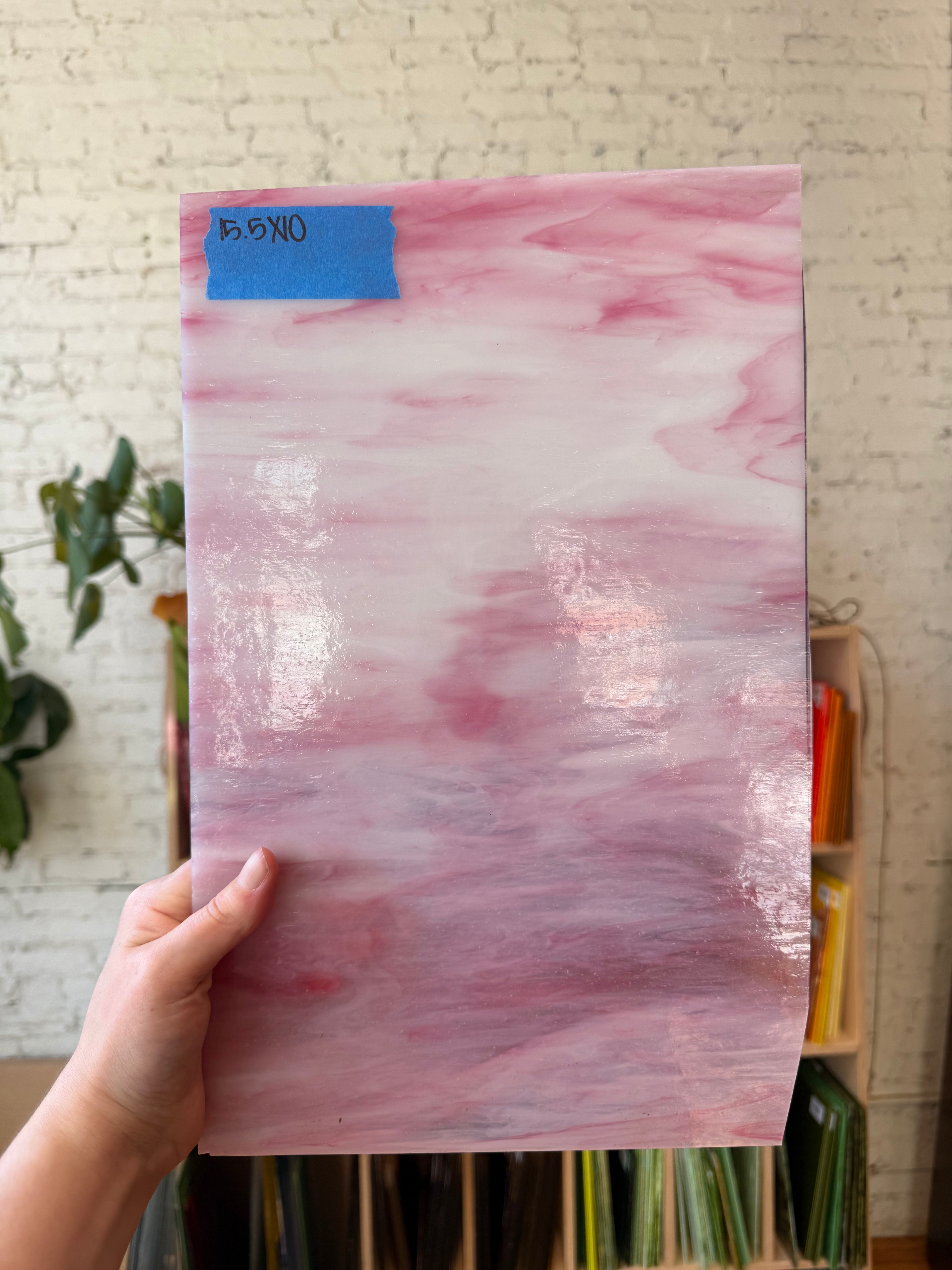 Vintage Pink and White Wispy