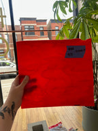 [#318] Bullseye Tomato Red Double Rolled Fusible