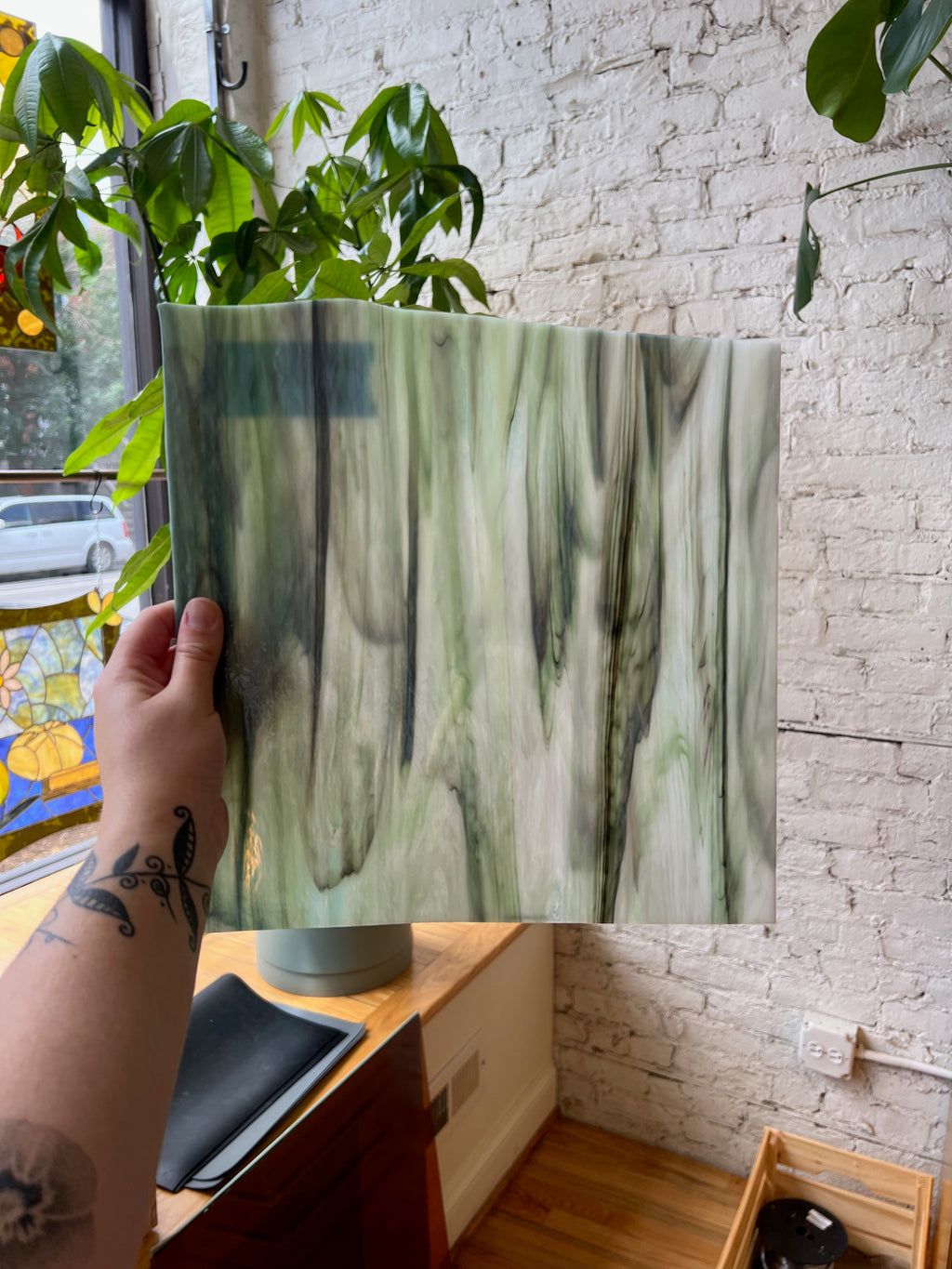 [#273] Oceanside Compatible RainForest Pearl Opal