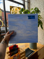 [#274] Oceanside Pale Blue/White Fusible