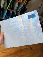 [#136] Wissmach Dense White Opal Iridescent