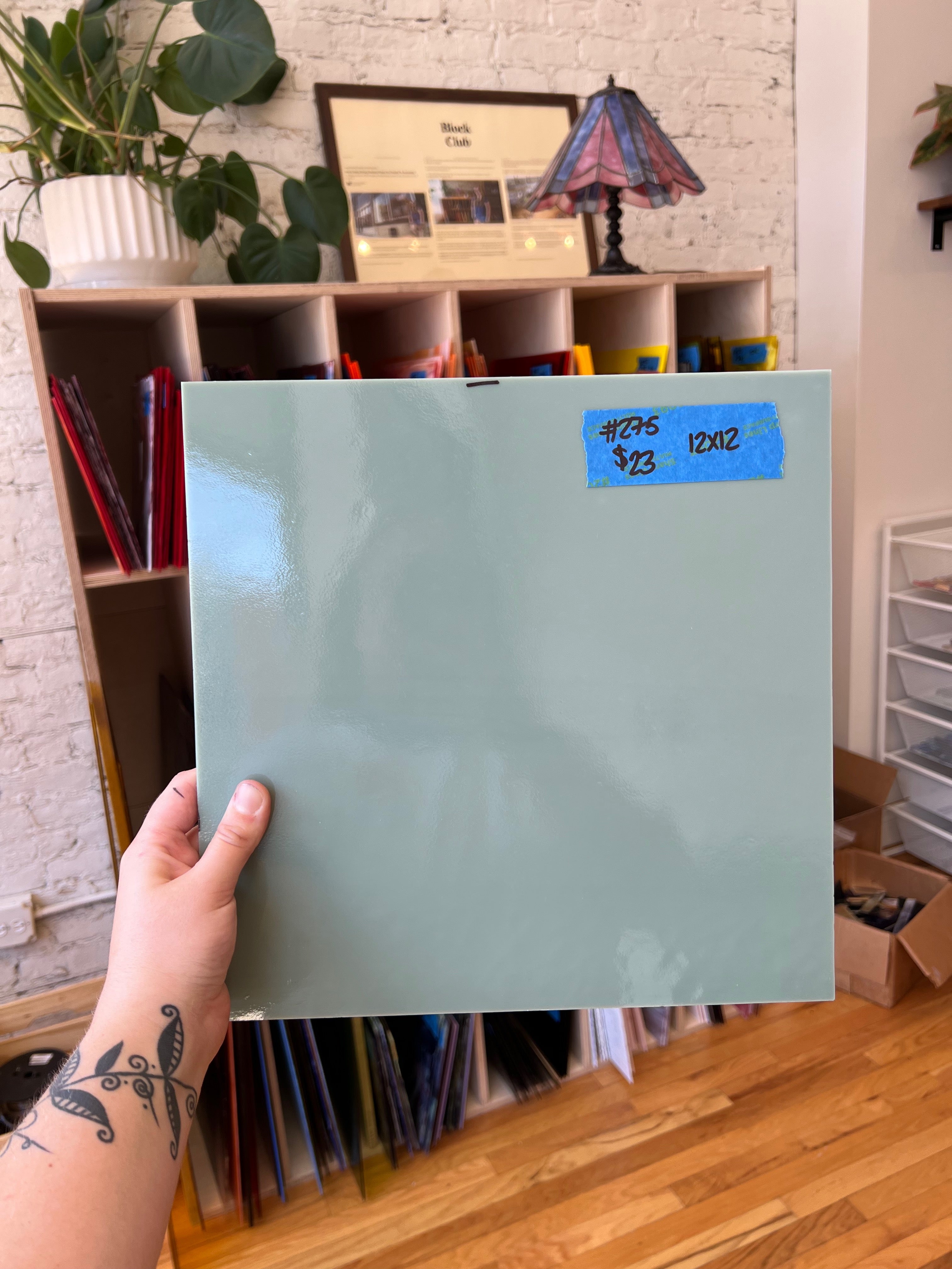 [#275] Oceanside Celadon Opal Fusible