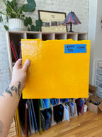 [#348] Bullseye Pumpkin Orange Opal Striker