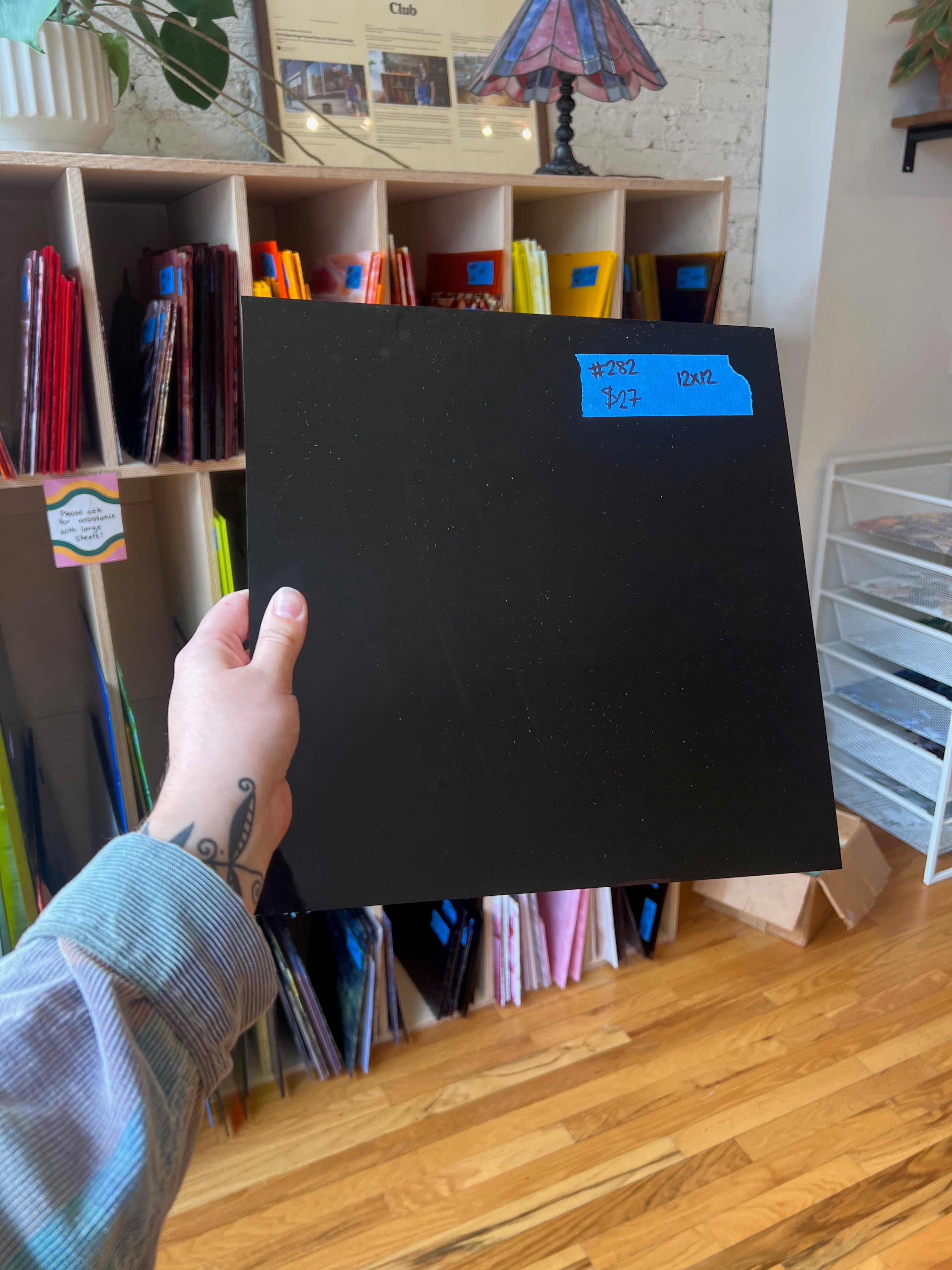 [#282] Oceanside Black Opal Smooth Fusible