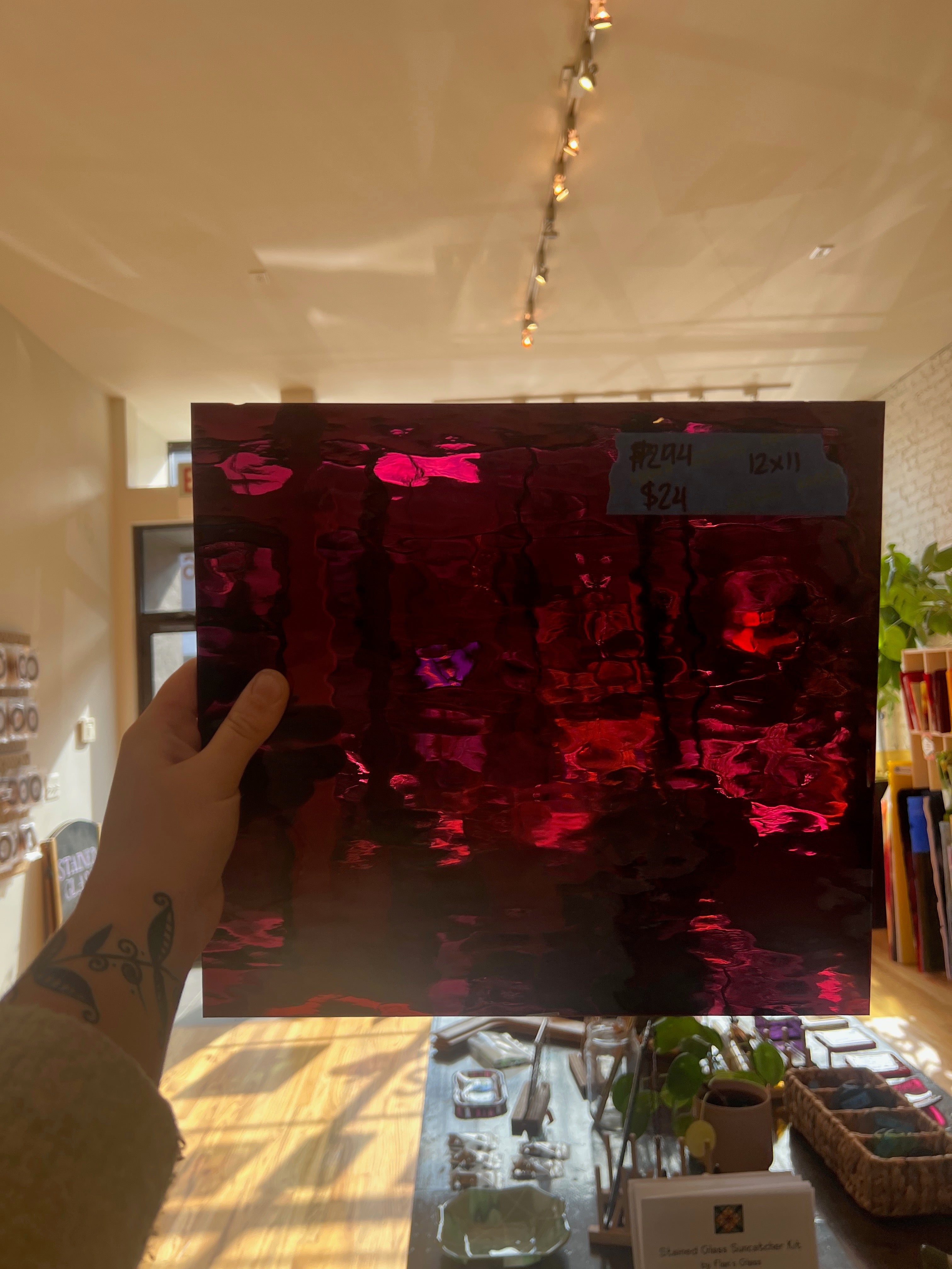 [#294] Oceanside Deep Purple Waterglass