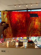 [#162] Wissmach Red, Amber Streaky Granite